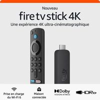 Nouvel Amazon Fire TV Stick 4K Ultra HD | Appareil de streaming avec prise en charge du Wi-Fi 6 - Dolby Vision/Atmos et HDR10+