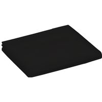 Drap plat Noir 240 x 300 cm pour lit 2 places 100% coton/57 fils/cm²