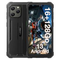 Smartphone Robuste Blackview BV5300 Plus 6.1" Écran 16Go + 128Go 6580mAh Batterie 13MP IP68 Téléphone 4G Double SIM NFC GPS - Noir
