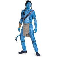 Déguisement Avatar Jake Sully homme - Combinaison et oreilles bleues