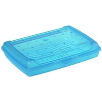 boîte à pain luca Click-Box, mini, bleu-transparent