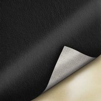 Patch de réparation en cuir auto-adhésif en cuir PU pour meubles de canapé de siège de voiture, 35 x 137 cm (noir)