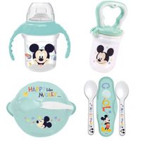 Pack repas 1er age THERMOBABY MICKEY - 1 grignoteuse + 1 bol + 1 tasse à poignée +2 cuillères