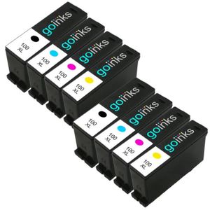 Pack 5 Cartouches Encre Compatibles Lexmark Prospect Pro205 - 100 XL + 100 XLB - Neuf