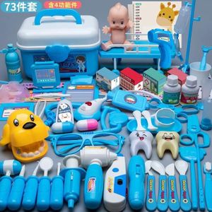 DOCTEUR - VÉTÉRINAIRE Bleu 73pcs B - Petits jouets de docteur pour enfan