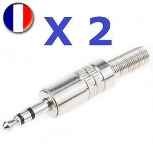 Fiche Jack 3.5mm Stéréo Femelle - Dorée, Métal (New Old Stock)