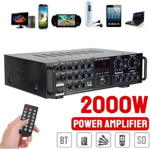 AMPLIFICATEUR HIFI Amplificateur HIFI  stéréo Audio Bluetooth 2000W 5