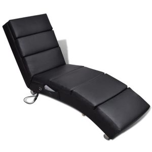 CHAISE LONGUE DIOCHE Chaise longue de massage Noir Similicuir - YW Tech DIO7734920875785