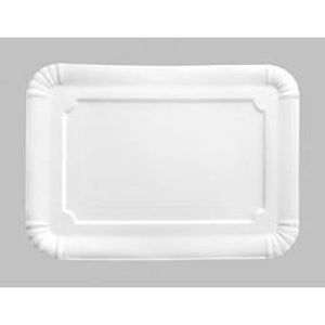 Assiette rectangulaire carton blanc - Cdiscount