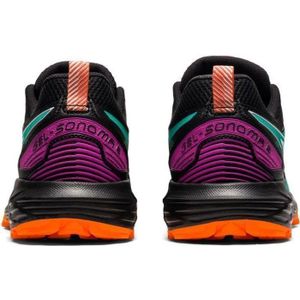 CHAUSSURES DE RUNNING Chaussures de running femme ASICS Gel-Sonoma 6 - Noir/vert - Usage régulier