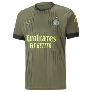 MAILLOT DE FOOTBALL - T-SHIRT DE FOOTBALL - POLO DE FOOTBALL Maillot Third Milan AC 2022/23 - dark green moss/s