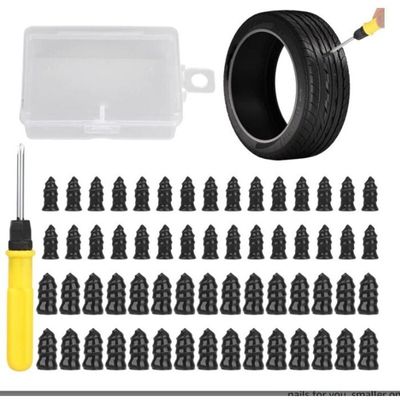 Kit Réparation Pneu Tubeless – 30 Clous (15 Petits, 15 Grands) + Tournevis – Pour Voiture, Moto, Camion, Agricole