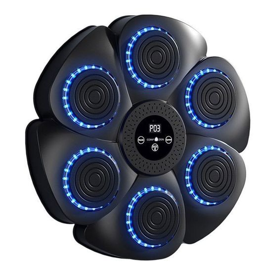 Machine De Boxe Musicale Bluetooth Avec Gants - 9 Vitesses, écran LED, Murale, Pour Fitness Maison
