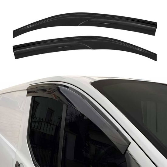 Déflecteurs De Pluie Noirs Pour Toyota Land Cruiser Prado 250 – Kit 6 Pièces, Plastique PVC, Style Intégré