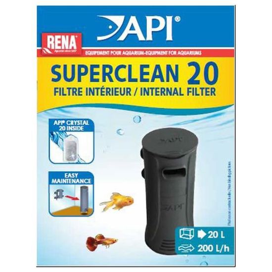 API Filtre intérieur New Superclean 20 Rena - Pour aquarium - Cdiscount  Animalerie