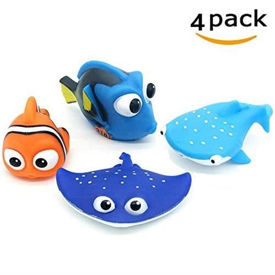 Poupon Bebe Jouets Pour Le Bain Dory Trouver Nemo Squirt Jouets Pour Bebes Et Tout Petits Jouets Douche Et Bain 4pcs T4bd4 Cdiscount Jeux Jouets