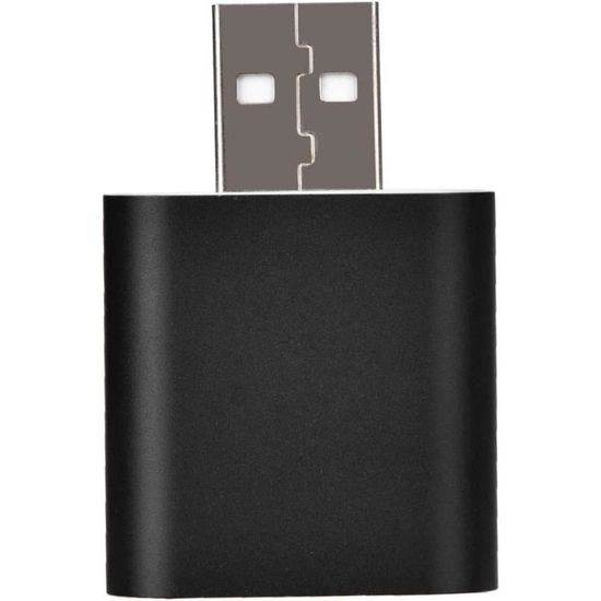 Carte son USB Virtuel 7.1 Surround Sound Adaptateur USB Carte Son Externe avec Effets Sonores PUBG pour PC/PS4/PS5/Mac/Casque de jeu, Plug and Play Carte son USB Virtuel 7.1 Surround Sound Adaptateur USB Carte Son Externe avec Effets Sonores PUBG pour PC/PS4/PS5/Mac/Casque de jeu, Plug and Play