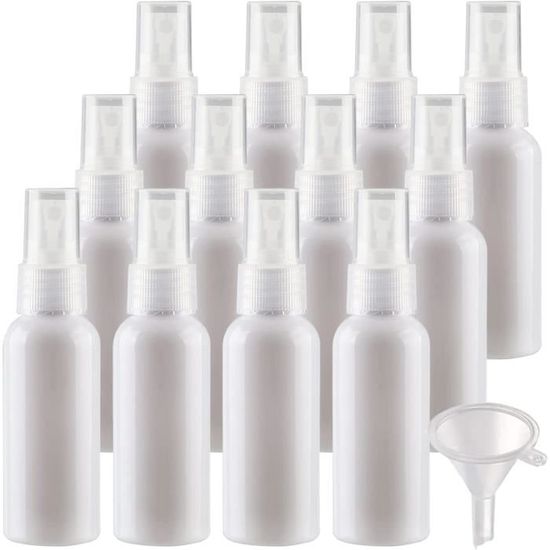 2 Flacons Pulvérisateurs Vides En PE 1000 Ml - Bouteille Spray Transparente Pour Produits Maison, Jardin, Cosmétiques