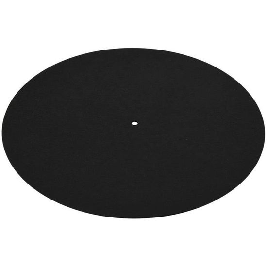 Tapis Plateau Tourne-Disque Acrylique Antistatique 30,5cm - Amélioration Sonore Blanc