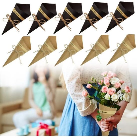 Cone Confettis Mariage,Cône en Papier,Cônes de Confettis