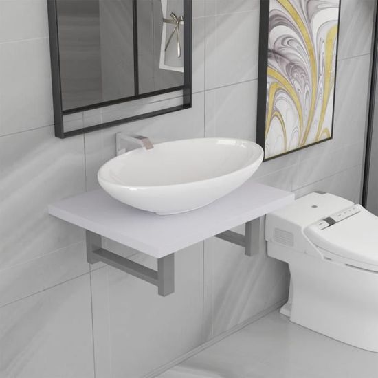 🐨🐨Haute qualité- Colonne salle de bain - Armoire de salle de bain 2 pcs Armoire de toilette - Armoire de rangement Meuble la2971
