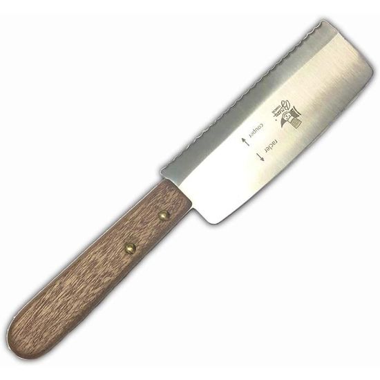 Car01 couteau à raclette, acier inoxydable, métal et bois, 24,5 x 1,5 x 4,5  cm - Cdiscount Maison