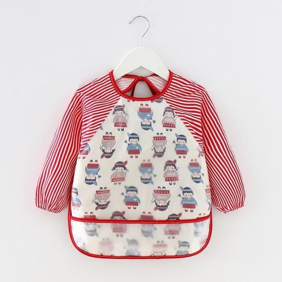 Bavoir à Manches Longue Pour Bébé Alimentation Imperméable à L'eau