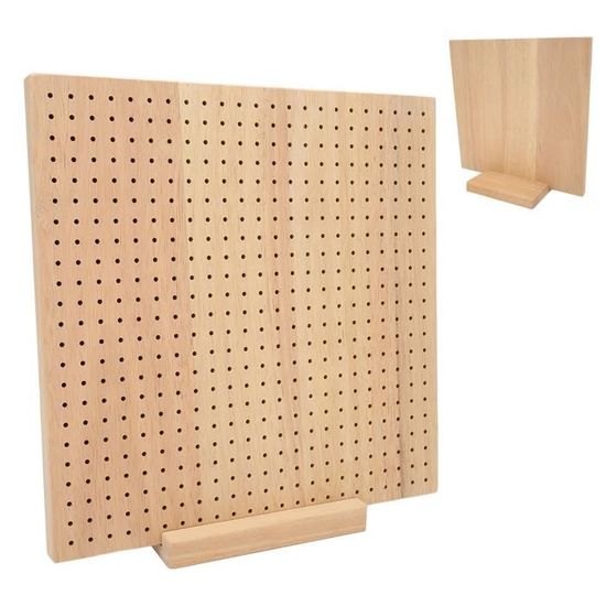 Planche de blocage au crochet pliable de 40 x 40 cm avec 35