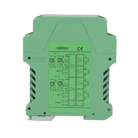 Isolateur De Signal 4-20mA 1 Entrée 2 Sorties – Ozgkee Convertisseur Isolateur Analogique Rail DIN 24V DC Haute Précision 0.1%