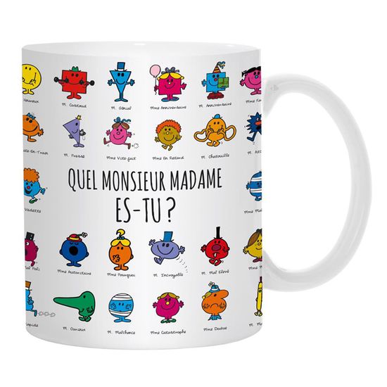 Mug Monsieur PARFAIT Bleu 30 Cl - Collection Madame Monsieur - Céramique Neuve - Idée Cadeau