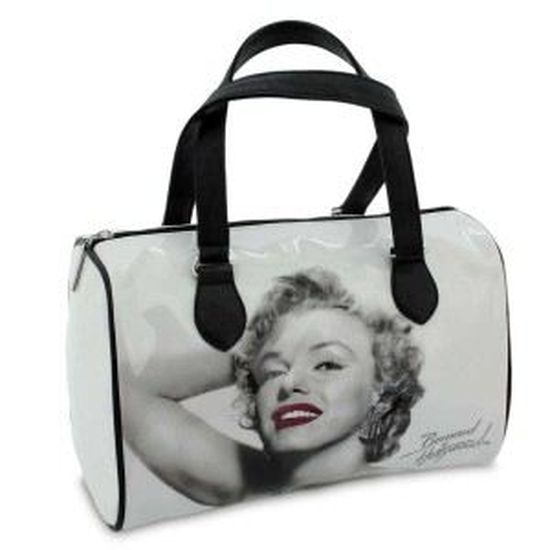 BLACKbiubiubiu Marilyn Monroe Sacs à main en cuir souple Petit sac classique Grand portefeuilles Embrayage Sac cosmétique Sac de voyage 