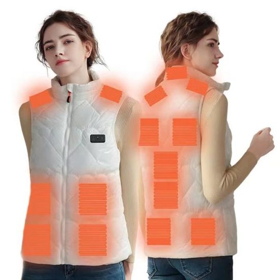 Acheter Gilet chauffant hiver chaud électrique USB veste hommes femmes manteau chauffant thermique