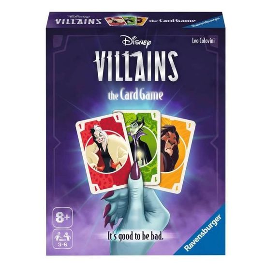 Jeu de cartes Disney Villains - Ravensburger - 8 américain - Pour enfants à partir de 8 ans