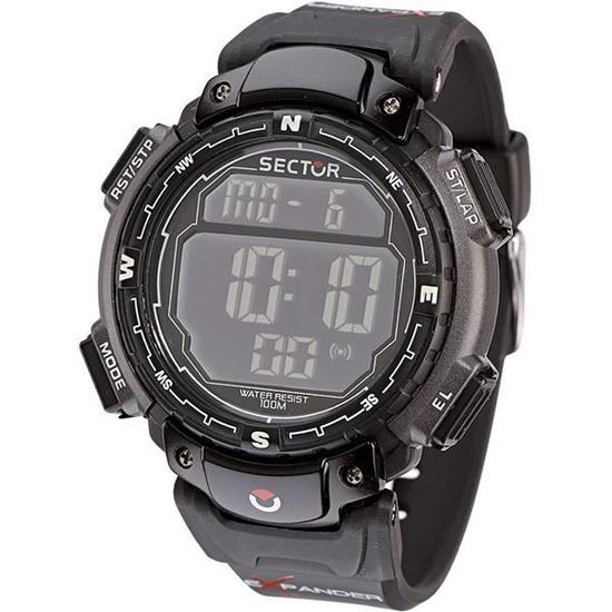 Montre Sector 101 Expander Noire Et Orange - Neuve Avec étiquettes