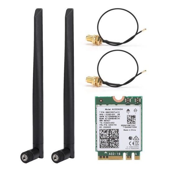 Carte Wifi Carte Sans Fil Double Bande PCIE 433 Mbps Carte Réseau WiFi Bluetooth 4 Carte Réseau Wifi 7
