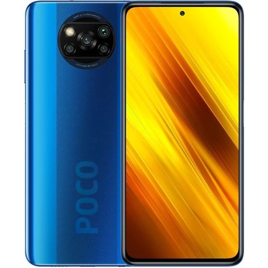 XIAOMI POCO X3 6Go 64Go Bleu Cobalt Smartphone NFC