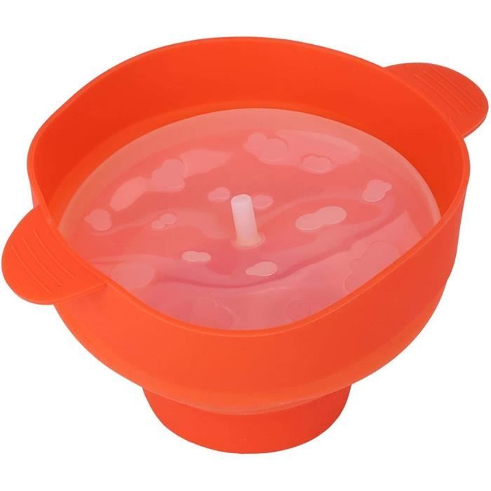 Machine À Popcorn Pour Micro-Ondes Avec Poignée Et Couvercle, Bol Pliable En Silicone, Pour Les