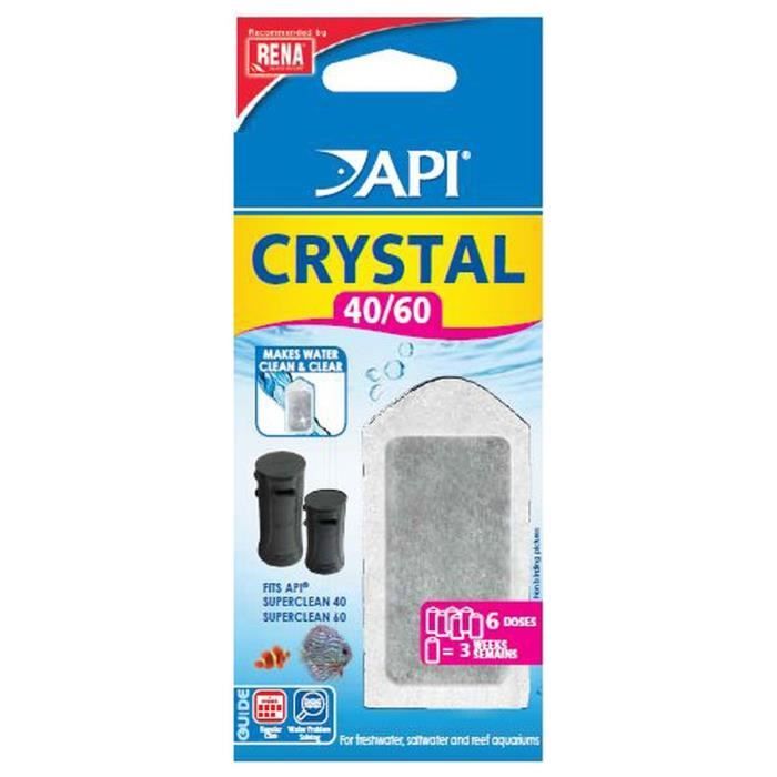 API Filtre Crystal 40-60 (x6) Rena - Pour aquarium