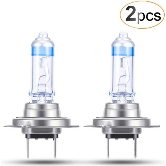 2Pcs Ampoules H7 Xénon 12V 55W Super Brillant Nouvelle Version Phares Voiture Auto Moto Feux de Croisement Lampe Halogène Véhicule