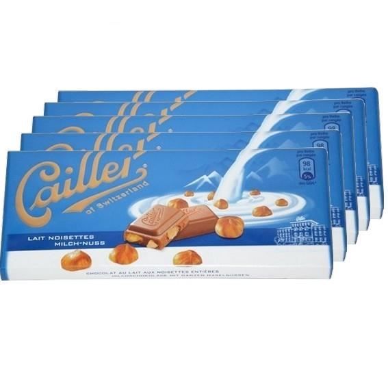5 Tablettes Cailler Lait Noisettes