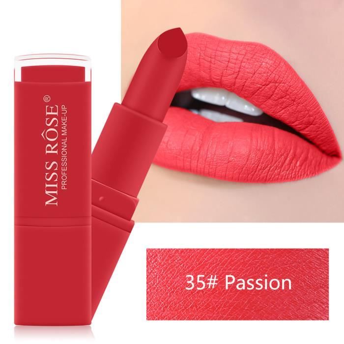 rouge à lèvres MISS ROSE Matte RED Tube Mouth Red Brick Red Tante Lipstick Is Not Easy LWL90422090J_Youn