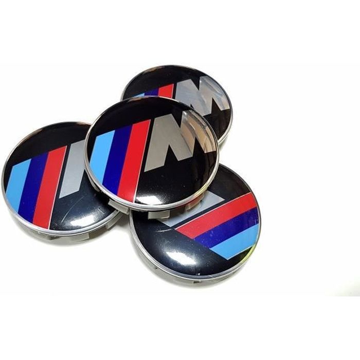 4x Logo Jante BMW M Sport 68mm Cache Moyeu Centre De Roue Emblème