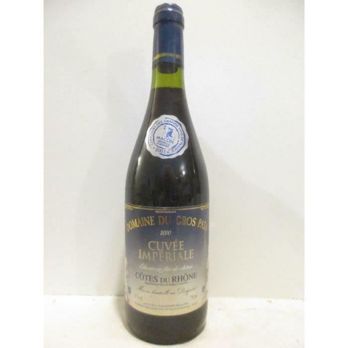côtes du rhône domaine du gros pata cuvée impériale fût de chêne Rouge 2000 - rhône