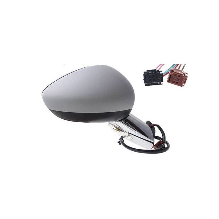 Rétroviseur électrique droit à peindre chauffant avec sonde support chromé Citroen DS3 depuis 2010 RA30510
