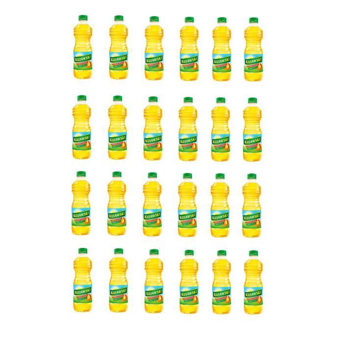 Huile de colza Kujawski 0,5 l x 24 de qualité supérieure n° 1 en Pologne