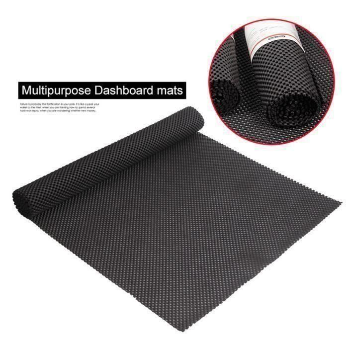 PVC Tapis de Cuisine Antidérapant Absorbant Tapis de Sol 150*50cm (Noir)