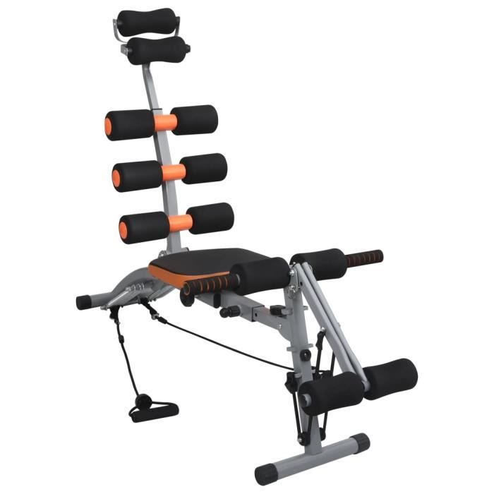 Appareil d'exercices Appareil de gym abdominaux en L avec cordes élastiques Moderne #79663