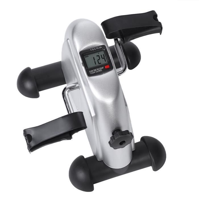 FAE - Mini vélo d'appartement pliable Pédale Entraîner des Bras et Jambes avec Écran LCD