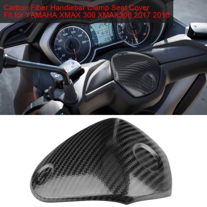 Housse De Siège De Serrage De Guidon En Fibre De Carbone Pour Scooter Yamaha Xmax 300 Xmax300 17-18-LAV