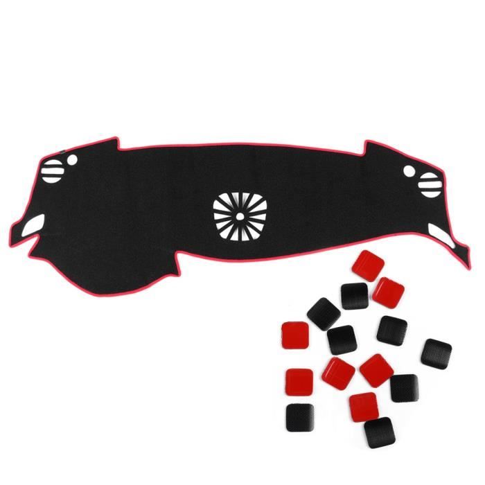 Fydun Couverture de Tableau de Bord Voiture Tapis Tableau de Bord Pare-soleil Anti-dérapant Pad Noir Fit pour 2013-2015